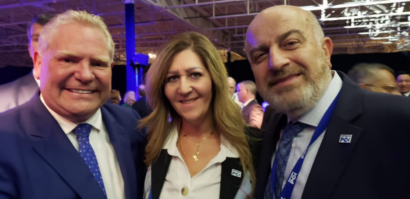 Serge Khatchadourian with Ontario Premier Doug Ford at a party event